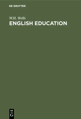 Wells |  English education | eBook | Sack Fachmedien