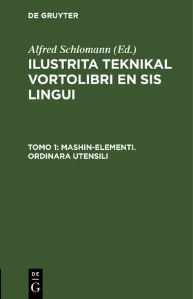 Schlomann |  Mashin-elementi. Ordinara Utensili | Buch |  Sack Fachmedien