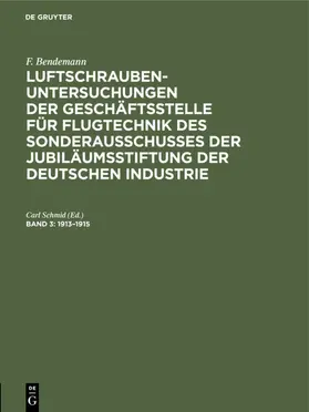 Schmid |  1913-1915 | Buch |  Sack Fachmedien