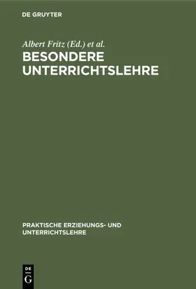 Fritz / Böhm |  Besondere Unterrichtslehre | Buch |  Sack Fachmedien