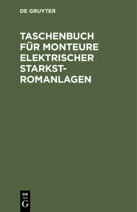 Gaisberg / Pfeiffer |  Taschenbuch für Monteure elektrischer Starkstromanlagen | Buch |  Sack Fachmedien