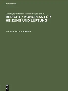  6. bis 8. Juli 1921, München | eBook | Sack Fachmedien