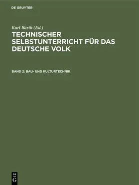 Barth |  Bau- und Kulturtechnik | eBook | Sack Fachmedien