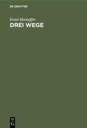 Horneffer | Drei Wege | E-Book | www.sack.de
