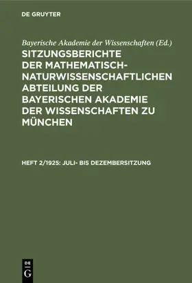  Juli- bis Dezembersitzung | eBook | Sack Fachmedien