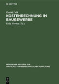 Falk / Werner |  Kostenrechnung im Baugewerbe | Buch |  Sack Fachmedien