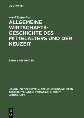 Kulischer / Below / Meinecke |  Die Neuzeit | Buch |  Sack Fachmedien