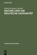 Schröder |  Racine und die deutsche Humanität | Buch |  Sack Fachmedien