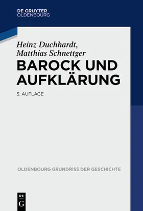 Duchhardt / Schnettger |  Barock und Aufklärung | Buch |  Sack Fachmedien