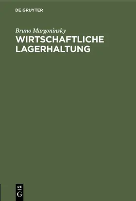 Margoninsky | Wirtschaftliche Lagerhaltung | E-Book | www.sack.de