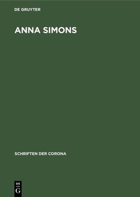  Anna Simons | Buch |  Sack Fachmedien