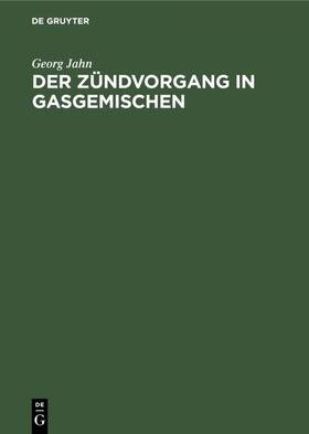 Jahn | Der Zündvorgang in Gasgemischen | Buch | 978-3-486-76838-1 | sack.de