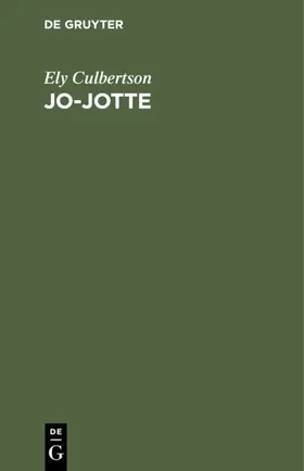 Culbertson |  Jo-Jotte | eBook | Sack Fachmedien