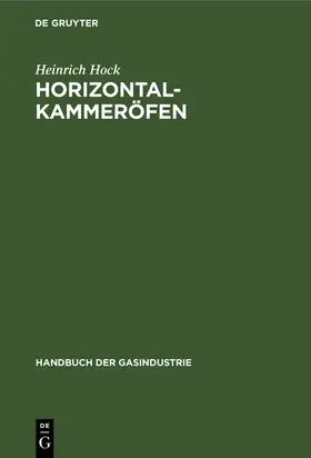 Hock |  Horizontalkammeröfen | Buch |  Sack Fachmedien