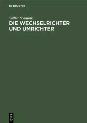Schilling |  Die Wechselrichter und Umrichter | eBook | Sack Fachmedien