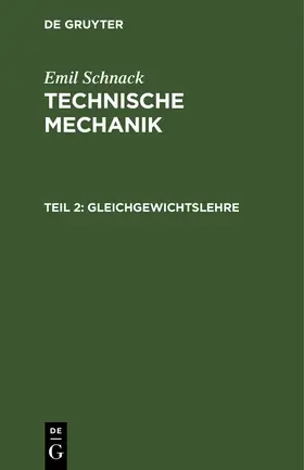 Schnack |  Gleichgewichtslehre | Buch |  Sack Fachmedien