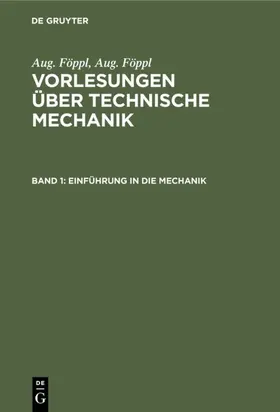Föppl | Einführung in die Mechanik | E-Book | www.sack.de