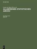 Wagner |  Allgemeines Statistisches                Archiv. Band 33 | eBook | Sack Fachmedien