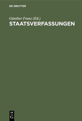 Franz | Staatsverfassungen | E-Book | sack.de