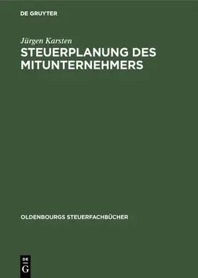 Karsten | Steuerplanung des Mitunternehmers | E-Book | www.sack.de