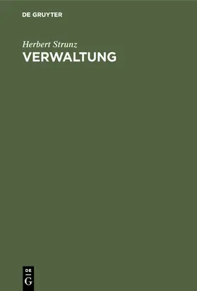 Strunz |  Verwaltung | eBook | Sack Fachmedien