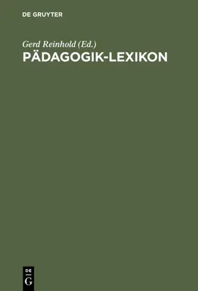 Reinhold |  Pädagogik-Lexikon | eBook | Sack Fachmedien