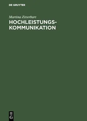 Zitterbart | Hochleistungskommunikation | E-Book | www.sack.de