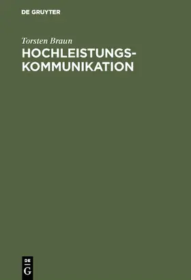 Braun |  Hochleistungskommunikation | eBook | Sack Fachmedien