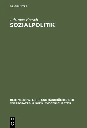 Frerich |  Sozialpolitik | eBook | Sack Fachmedien