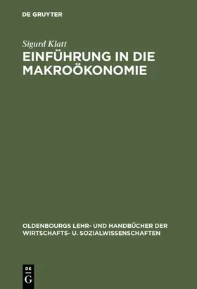 Klatt |  Einführung in die Makroökonomie | eBook | Sack Fachmedien