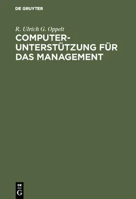 Oppelt | Computerunterstützung für das Management | E-Book | www.sack.de