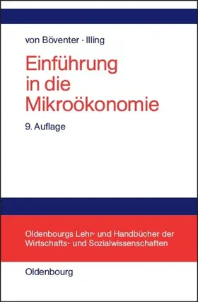 Böventer / Illing |  Einführung in die Mikroökonomie | eBook | Sack Fachmedien