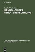 Frühwirth |  Handbuch der Renditeberechnung | eBook | Sack Fachmedien