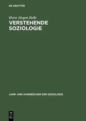 Helle | Verstehende Soziologie | E-Book | www.sack.de