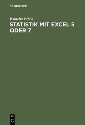 Erben | Statistik mit Excel 5 oder 7 | E-Book | sack.de