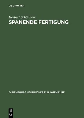 Schönherr |  Spanende Fertigung | eBook | Sack Fachmedien