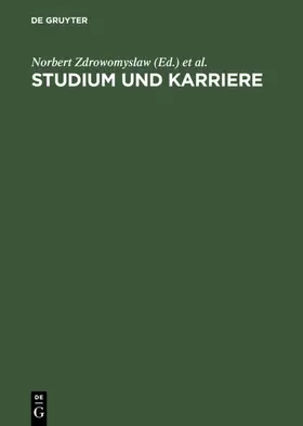 Zdrowomyslaw / Rethmeier |  Studium und Karriere | eBook | Sack Fachmedien