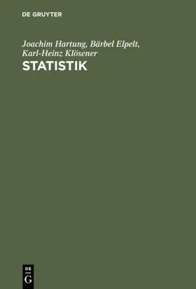 Hartung / Elpelt / Klösener |  Statistik | eBook | Sack Fachmedien