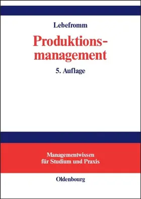 Lebefromm |  Produktionsmanagement | eBook | Sack Fachmedien
