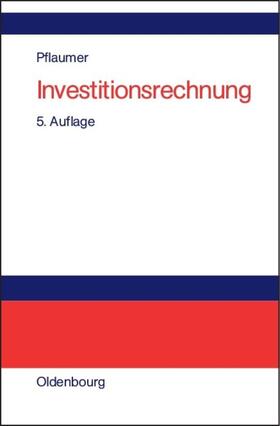 Pflaumer | Investitionsrechnung | E-Book | sack.de