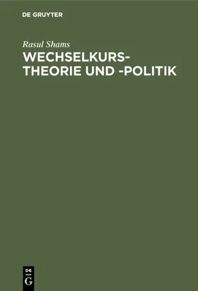 Shams | Wechselkurstheorie und -politik | E-Book | www.sack.de