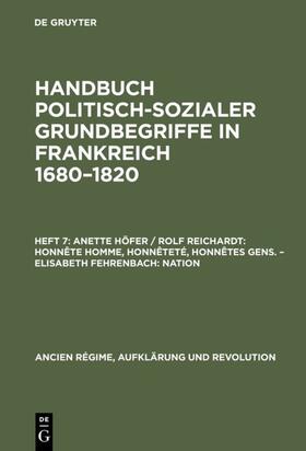 Höfer / Reichardt / Fehrenbach | Honnête homme, Honnêteté, Honnêtes gens. Nation | E-Book | sack.de