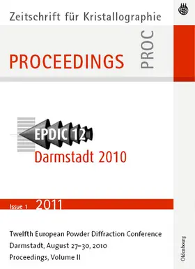 Oldenbourg |  European Powder Diffraction Conference; August 2010, Darmstadt, Germany | Buch |  Sack Fachmedien