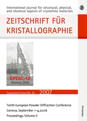  Tenth European Powder Diffraction Conference | Buch |  Sack Fachmedien
