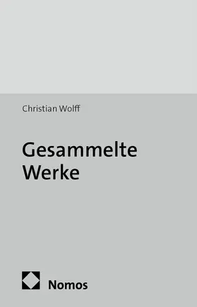 Wolff |  Gesammelte Werke | Buch |  Sack Fachmedien