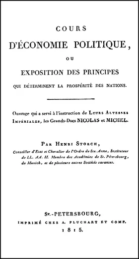 Storch / Schefold | Cours d'economie politique | Buch | 978-3-487-10383-9 | sack.de