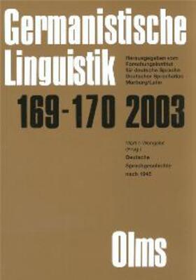 Wengeler / Debus / Knoop | Germanistische Linguistik / Deutsche Sprachgeschichte nach 1945 | Buch | 978-3-487-11914-4 | sack.de