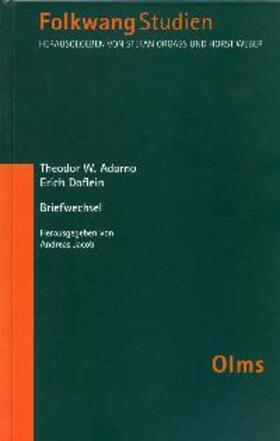 Doflein / Adorno / Jacob | Theodor W. Adorno - Erich Doflein: Briefwechsel | Buch | 978-3-487-13029-3 | sack.de