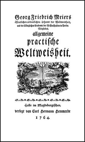 Meier |  Allgemeine practische Weltweisheit | Buch |  Sack Fachmedien