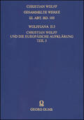 Stolzenberg / Rudolph |  Wolffiana II.5: Christian Wolff und die europäische Aufklärung. | Buch |  Sack Fachmedien